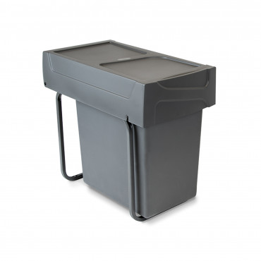 Contenedor de reciclaje Recycle de 20 L para cocina, fijación inferior y extracción manual